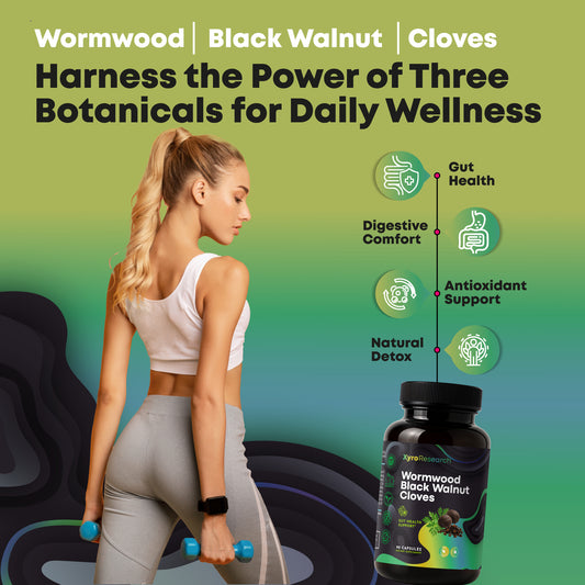 Xyro Research Wormwood Black Walnut Clove Capsules