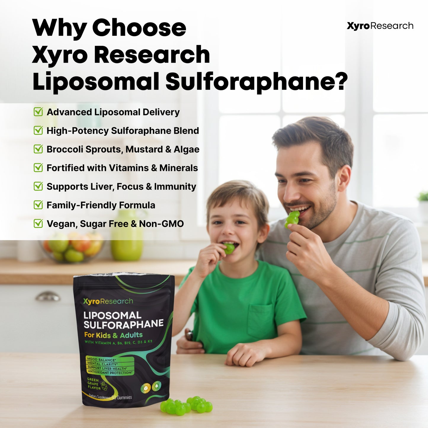 Xyro Research Liposomal Sulforaphane Gummies