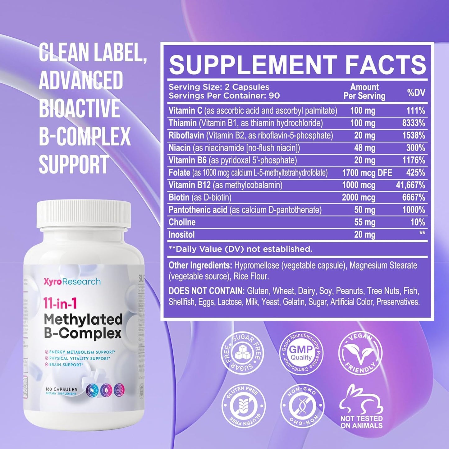 Xyro Research Methylated B-Complex Vitamins