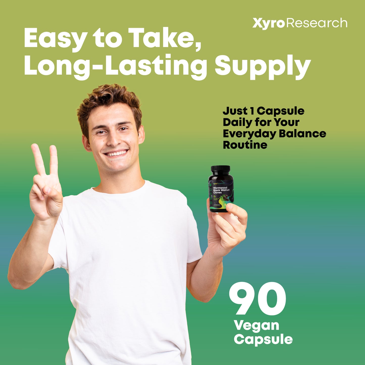 Xyro Research Wormwood Black Walnut Clove Capsules