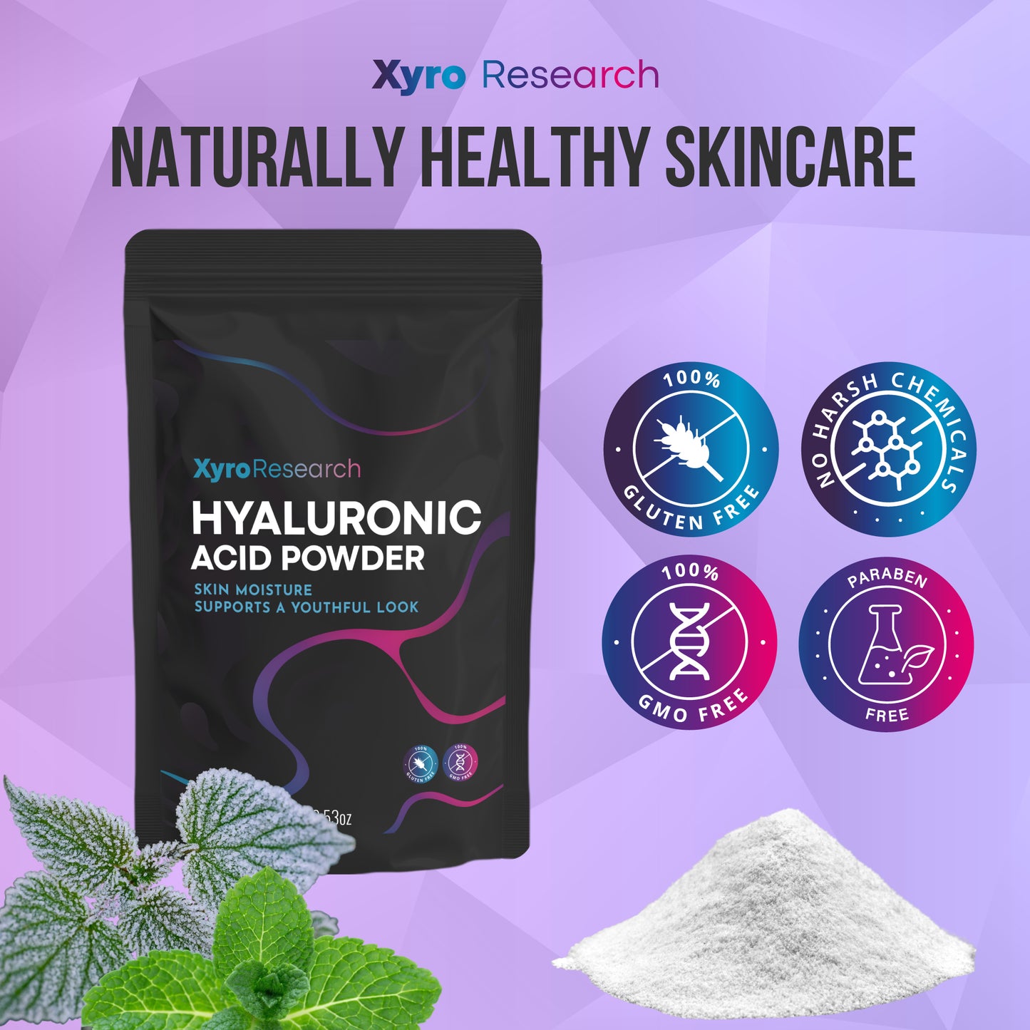 Xyro research Hyaluronic Acid Powder